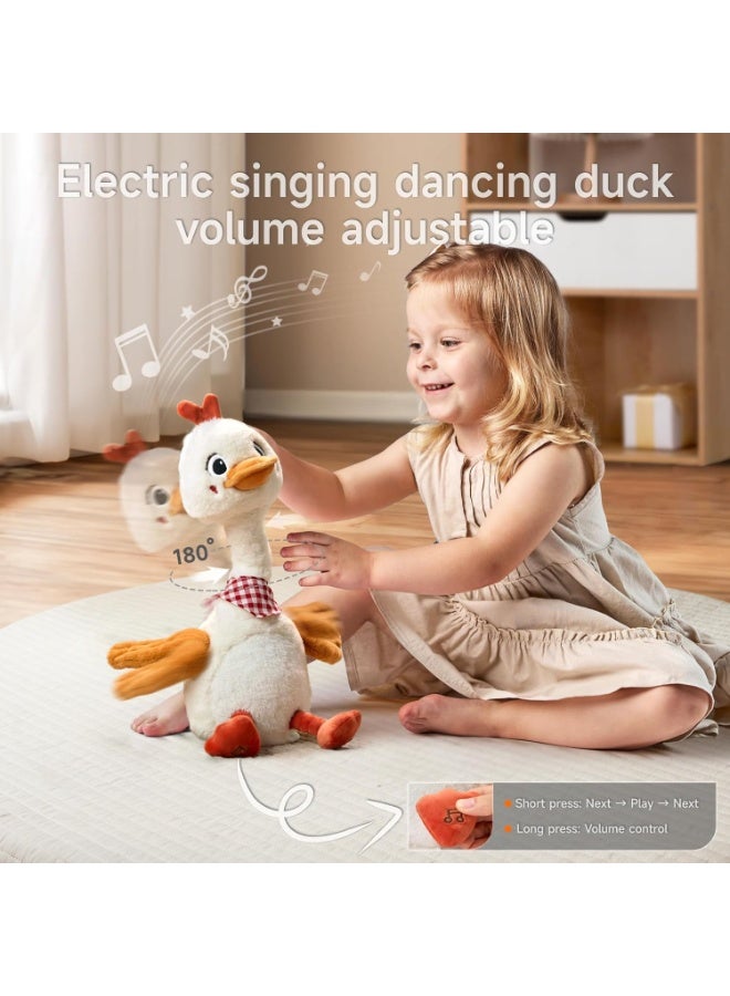 Interactive Talking & Dancing Duck Plush Toy with Voice Recording, Mimic Repetition, 12-inch - Image 5