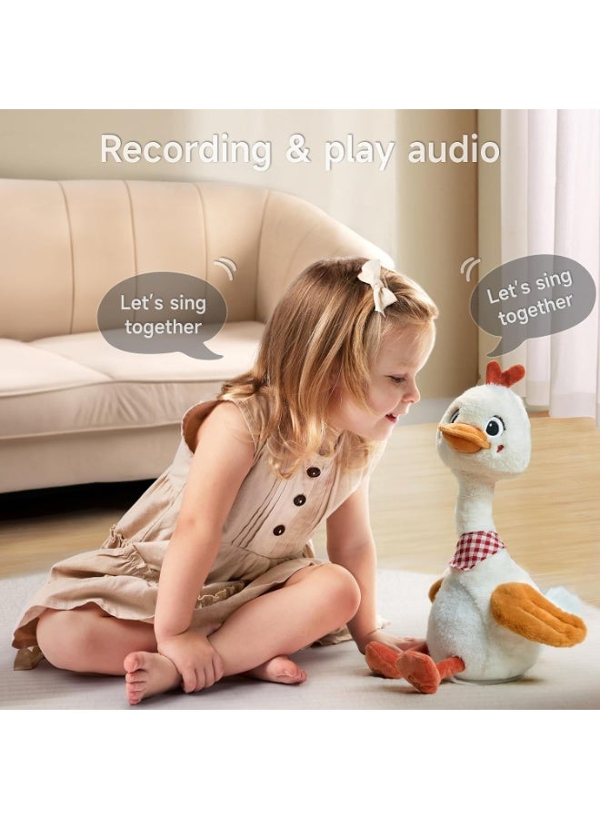 Interactive Talking & Dancing Duck Plush Toy with Voice Recording, Mimic Repetition, 12-inch - Image 2