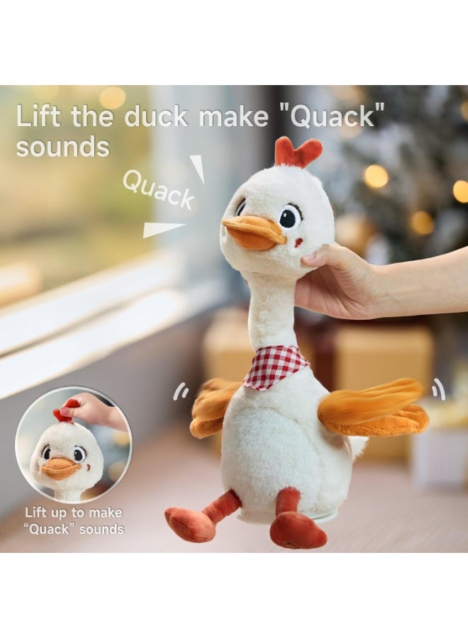 Interactive Talking & Dancing Duck Plush Toy with Voice Recording, Mimic Repetition, 12-inch - Image 4