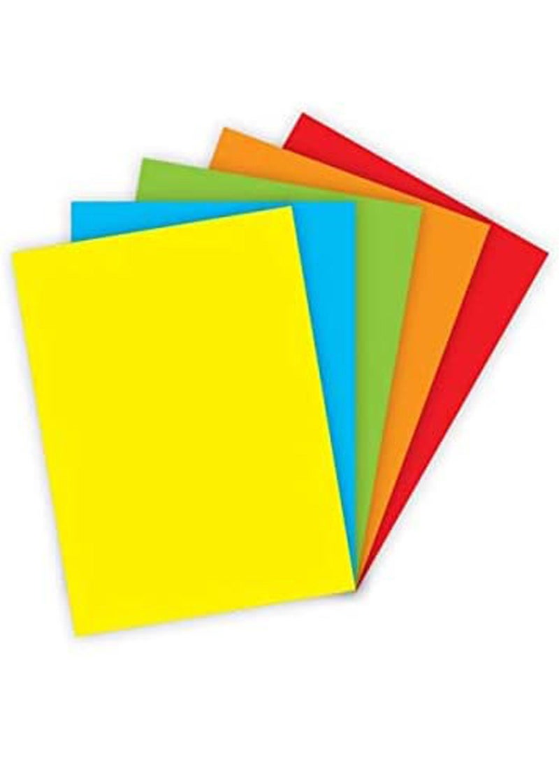 FIS FIS Coloured Cards, Pocket of 100 pieces, Size: 25 x 35 cm, 160 gsm - FSCH1602535AST 