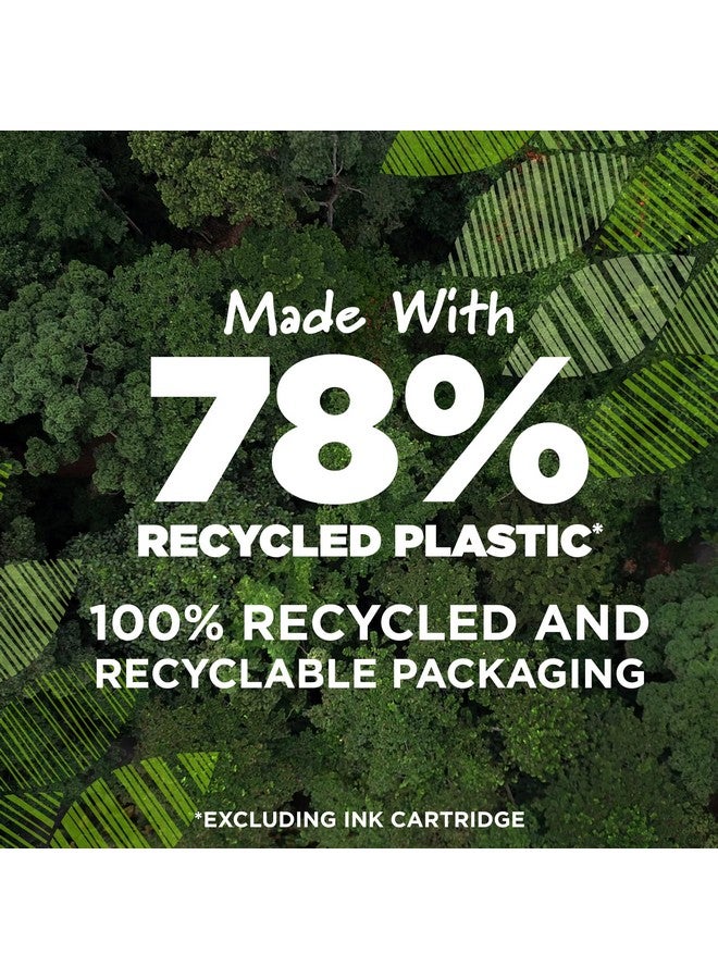 بيك أقلام حبر جاف زرقاء من BIC Ecolutions Clic Stic، متوسطة الرأس (1.0 مم)، عبوة من 12 قلمًا، أقلام حبر جاف قابلة للسحب مصنوعة من 78% بلاستيك معاد تدويره - Image 5