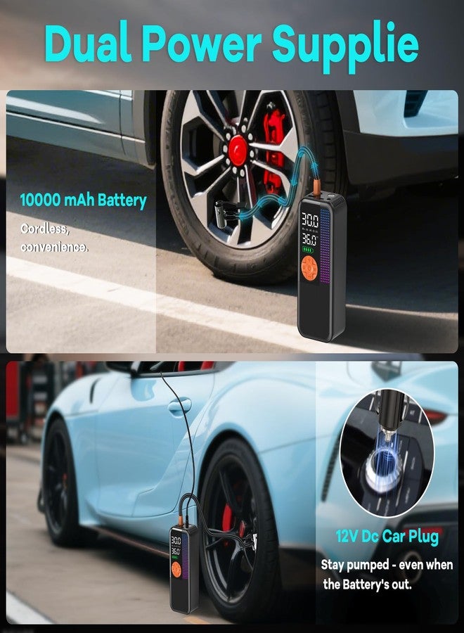 WEOLULI Tire Inflator Portable Air Compressor - Air Pump For Car Tires with Digital Pressure Gauge - Image 4