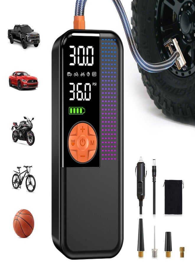 WEOLULI Tire Inflator Portable Air Compressor - Air Pump For Car Tires with Digital Pressure Gauge - Image 1