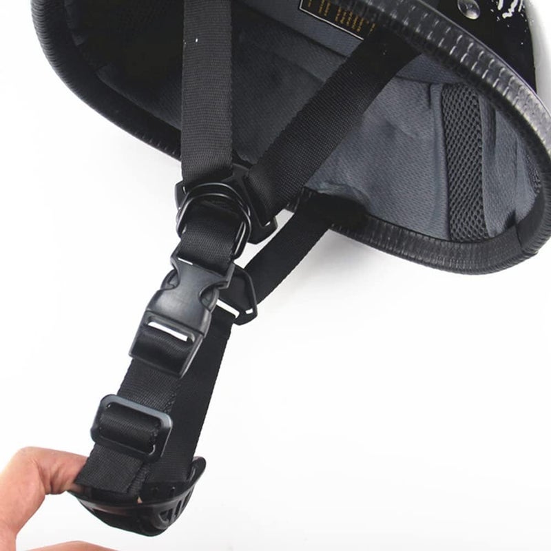Woljay Motorcycle Half Helmet Beanie Cruising Skull Cap - Gloss Black - Image 4
