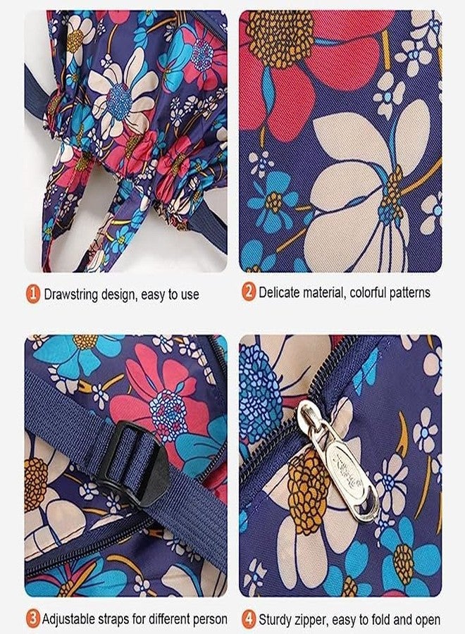 SHIELD PLUS Large Storage Foldable Reusable Drawstring Bags, Waterproof Backpack for school Sports Gym Yoga Beach Shopping Holidays Swimming Traveling - Image 3