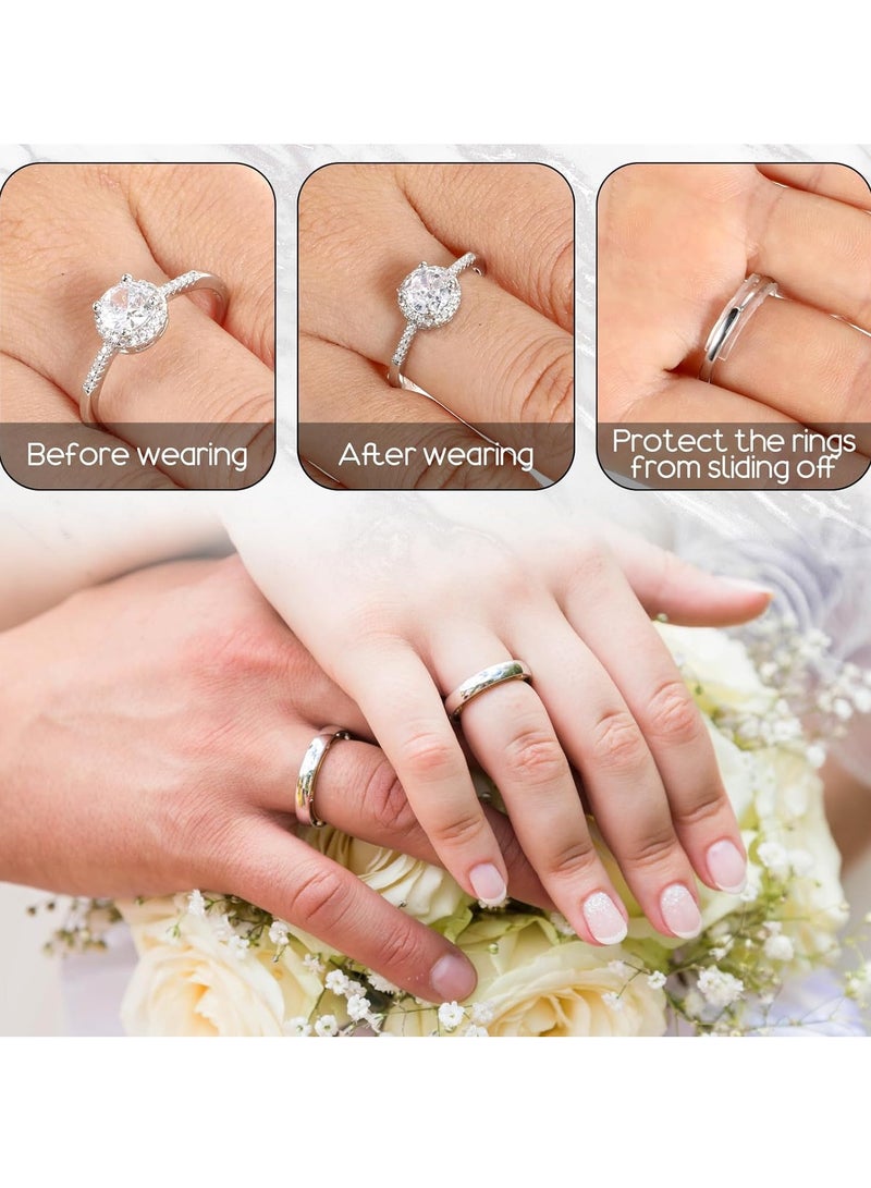Invisible Ring Sizers for Loose Rings, 8 Pcs Flexible Invisible Ring Size Adjuster with Hole Ring Guards Anti-Slip Ring Adjusters for Women Men Loose Rings, 8 Sizes - Image 4