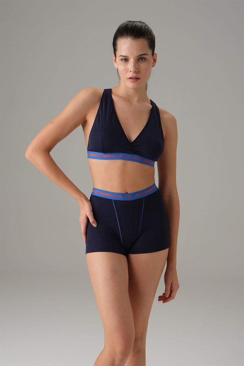 Doreanse Women's Navy Blue Boxer Model Shorts 8161 - Image 1