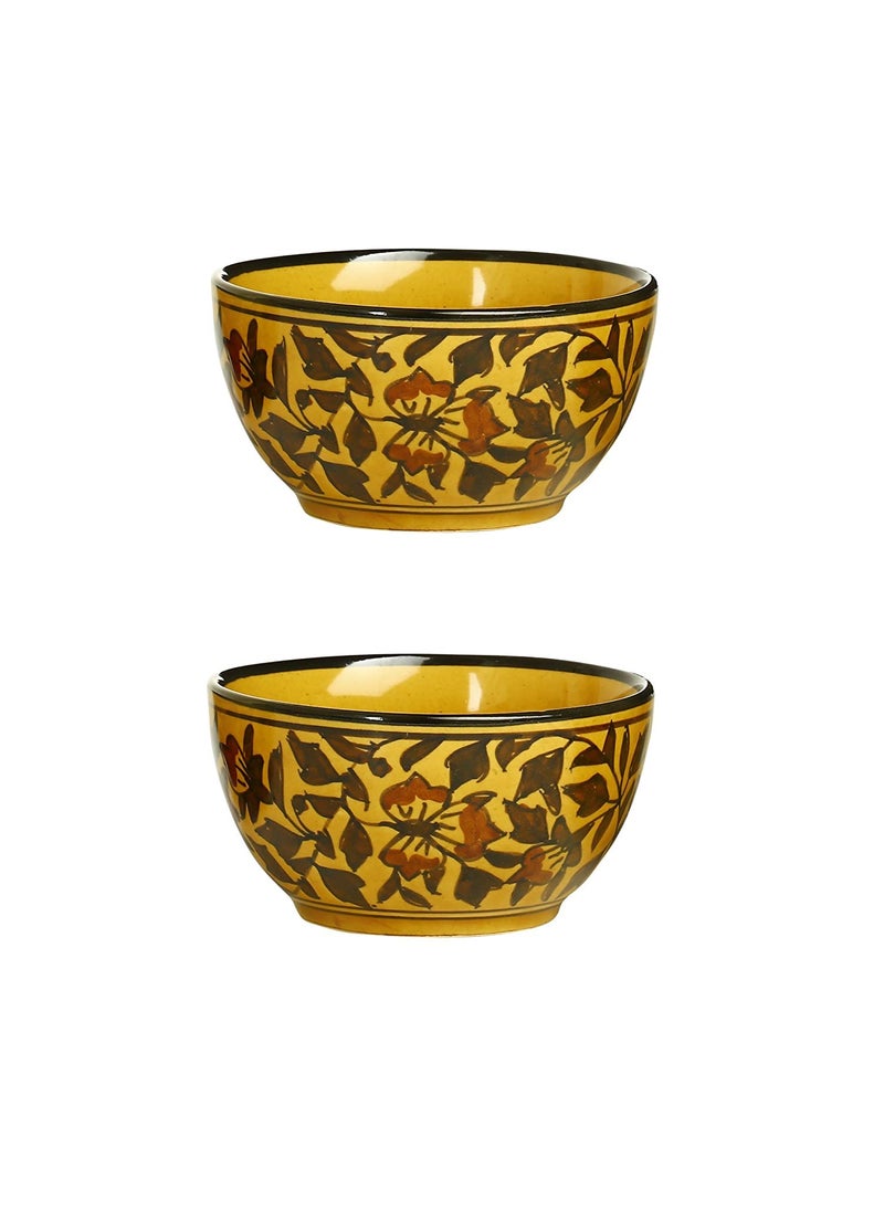Caffeine Caffeine Ceramic Handmade Brown Sehra Combo Dinner Set (10 pcs.)  - Image 4