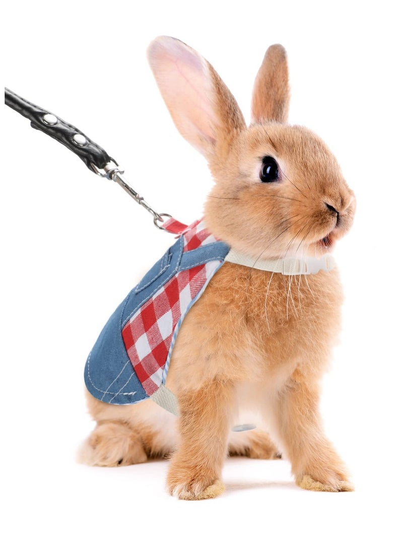 SYOSI حزام الأرانب وحزام الأرانب، حزام المشي للأرانب، حزام الأرانب وحزامها، أساسيات الأرانب الصغيرة، حزام الأرانب، مع حزام للجراء والقطط الصغيرة أثناء المشي - Image 3