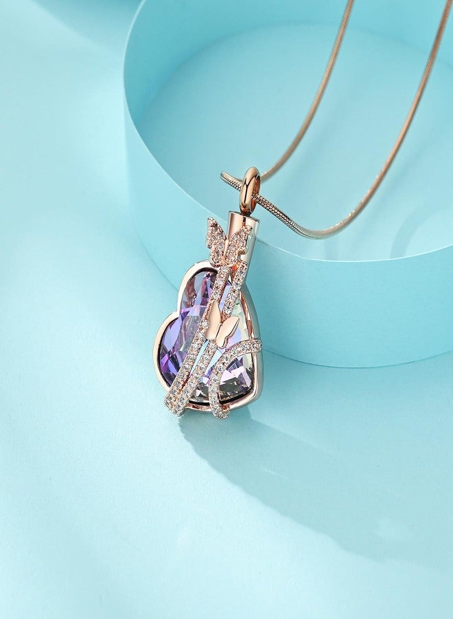 Hearbeingt Butterfly Heart Urn Necklaces for Ashes Crystal Cremation Jewelry Stainless Steel Ash Pendant for Human/Pets Memorial Necklace Keepsake Jewelry with Fill Tool - Image 5