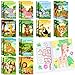 BenLouis 24 Pcs Jungle Safari Mini Coloring Books Kids Zoo Animals Party Favors Small Activity Books Bulk for Kids Wild One Birthday Goodie Bags Stuffers Return Gifts Classroom Travel - Image 3
