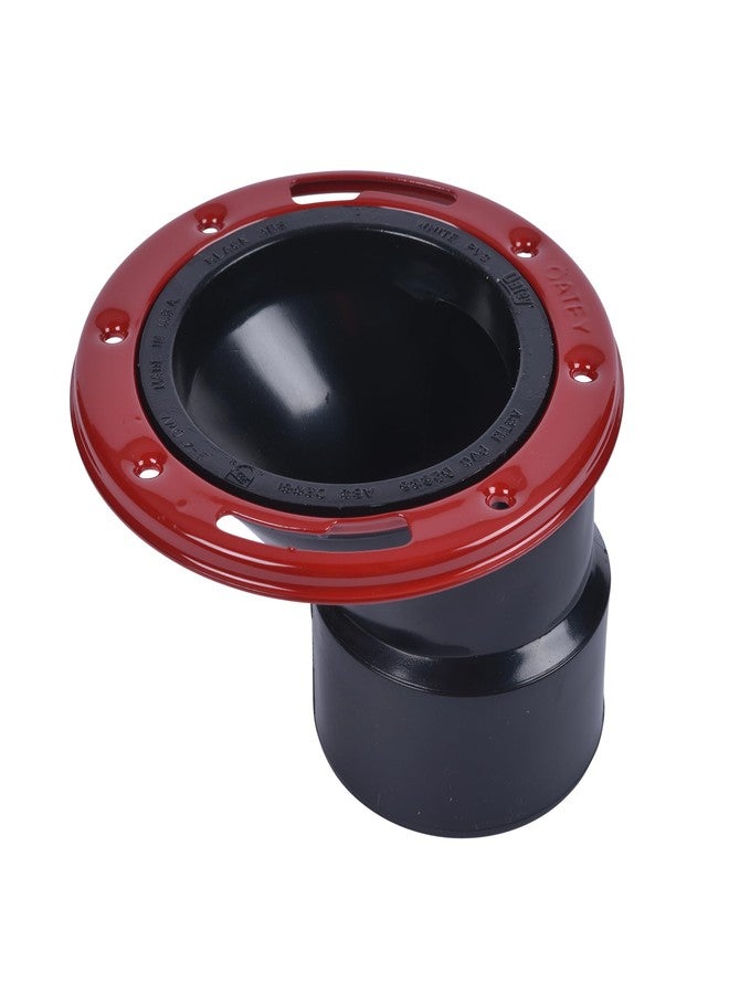 Oatey Level-Fit 43500 Offset Toilet Flange, 3 X 4 in, ABS Plastic - Image 1