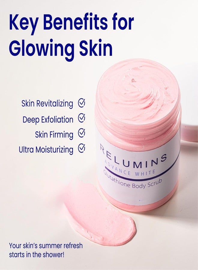 Relumins Premium Summer Body Scrub with Glutathione, Rosehip & Sea Salt – Hydrating Exfoliating Scrub for Smooth, Radiant, Beach-Ready Skin Self-Care Routine – Gentle Moisturizing Formula – 400ml - Image 4
