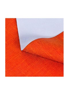 Generic Heavy Duty 100% Waterproof PVC Tablecloth,152 x 260 cm Oil Proof Spill Proof Vinyl Table Cover, Wipe Clean Tablecloth for Dining, Buffet, Parties, and Camping Orange Color  - Image 5