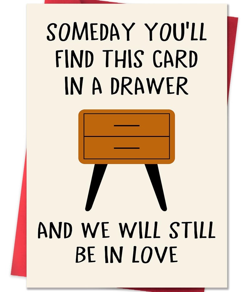 fancu Funny Anniversary Card Gifts for Men, Happy Birthday & Anniversary Greeting Card for Him Husband Boyfriend, Valentines Day Gifts for Him - Image 1