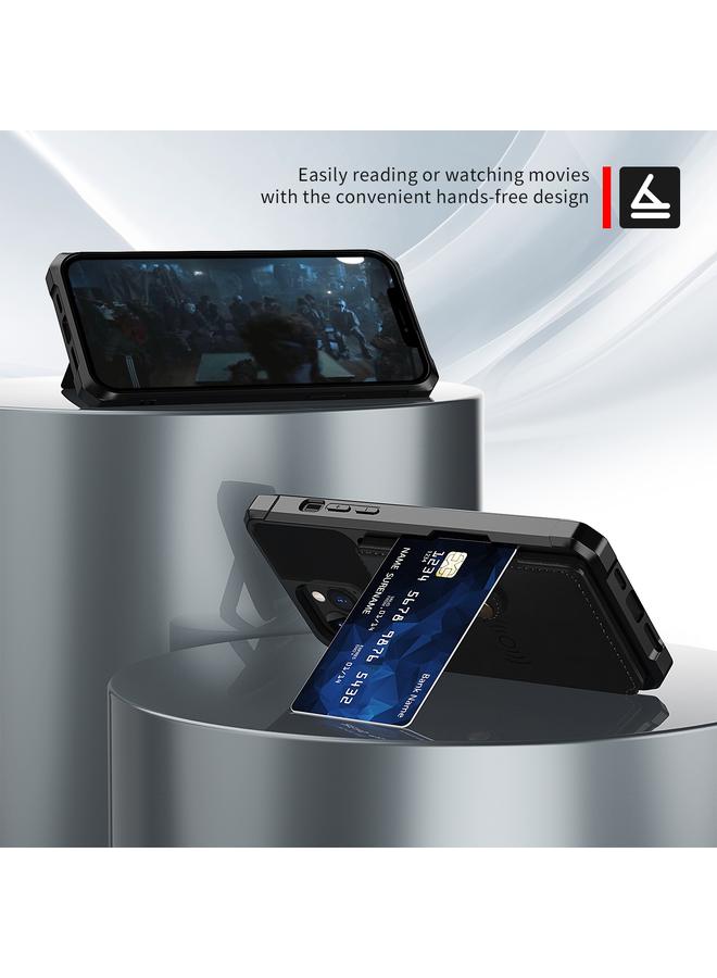 S-TOP Case For iPhone 13 Pro Magnetic Wallet Card Bag Leather Case - Image 3