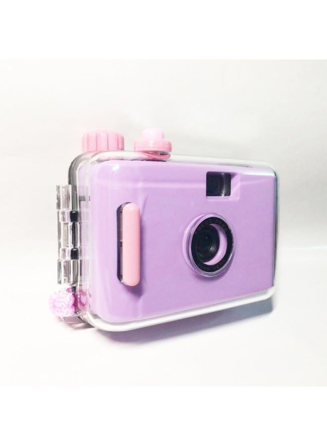 Purple Powder Shell Manual Fool Camera Film Retro Student Entry-level Film Machine Hot Sale Manufacturer-Color:Purple Pink Shell  - Image 3