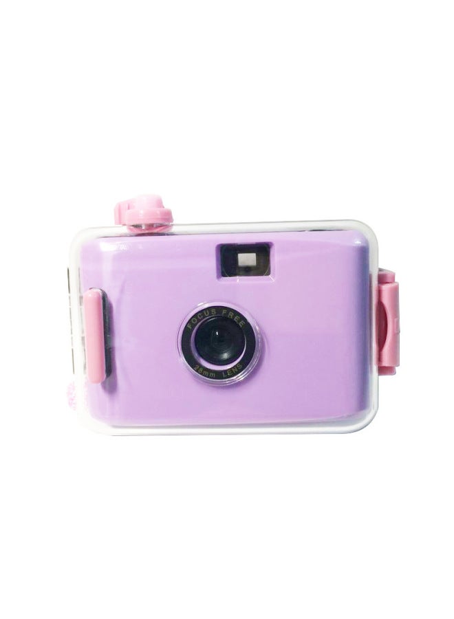Purple Powder Shell Manual Fool Camera Film Retro Student Entry-level Film Machine Hot Sale Manufacturer-Color:Purple Pink Shell  - Image 1