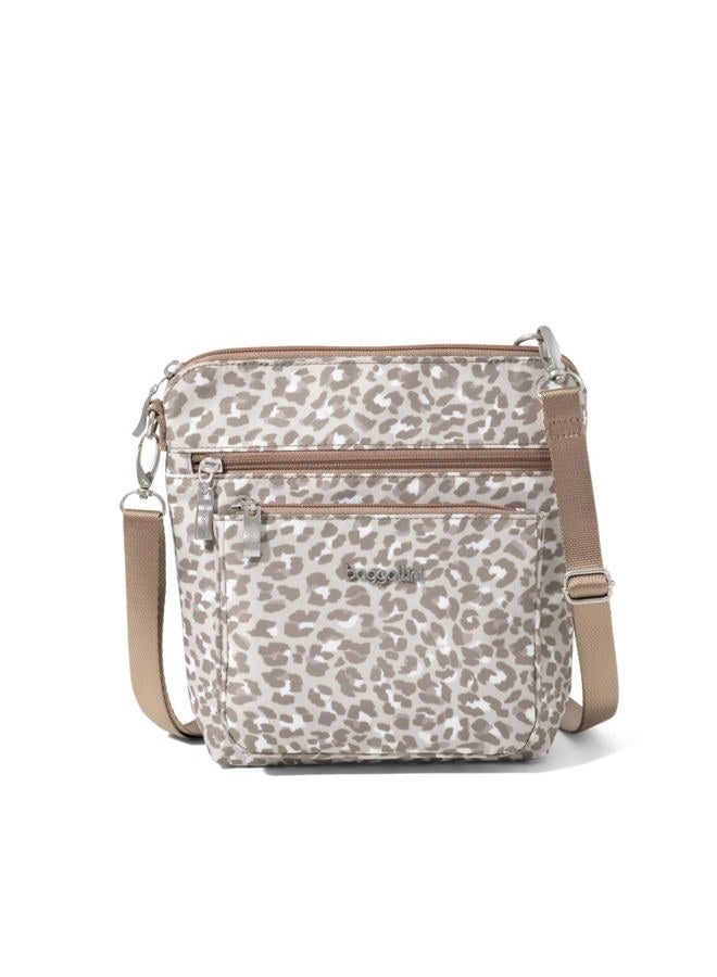 Baggallini Modern Pocket Crossbody Bag for Women, 8.5"x8.5" Handbag Purse with RFID, Lightweight Water-Resistant - Image 1