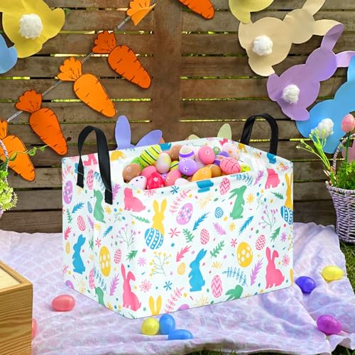 DUYIY Rectangle Toys Storage Basket Home Shelf Basket Organizer Box Clothes Laundry Hamper Nursery Basket Laundry Baskets with Handles for Kids - Image 4