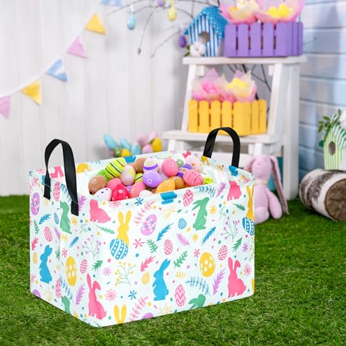 DUYIY Rectangle Toys Storage Basket Home Shelf Basket Organizer Box Clothes Laundry Hamper Nursery Basket Laundry Baskets with Handles for Kids - Image 5