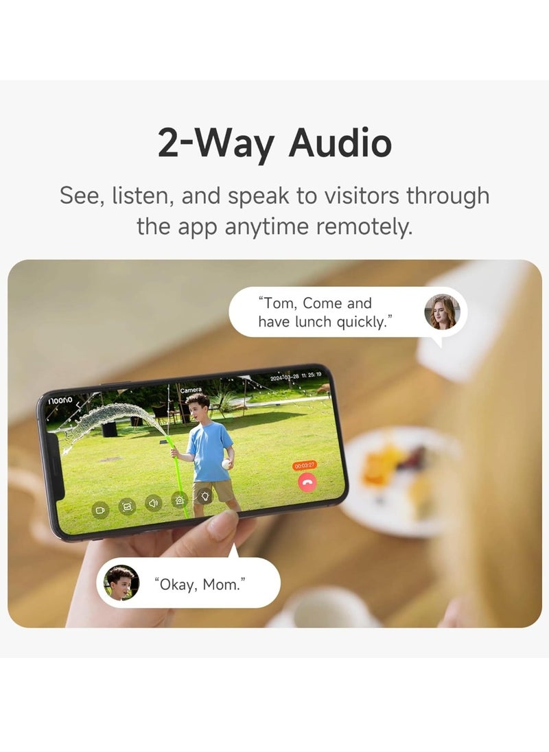 EZI - Wi-Fi camera, LED bulb + 64 memory card as a gift, a 360-degree surveillance camera, with smart tracking, 1080p listening and speaker alarm, keep track of where you are on your mobile phone. - Image 1