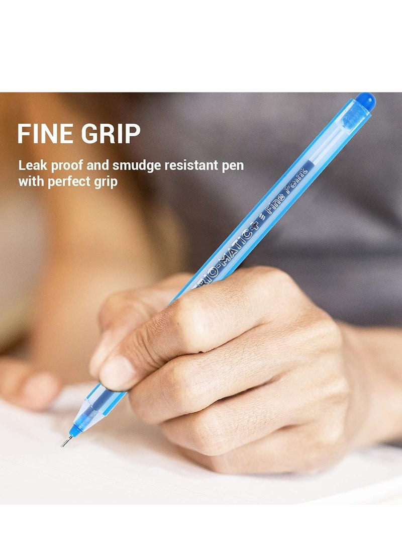 DOMS قلم حبر جاف ثلاثي الأبعاد 25 قطعة حبر أزرق - Image 2