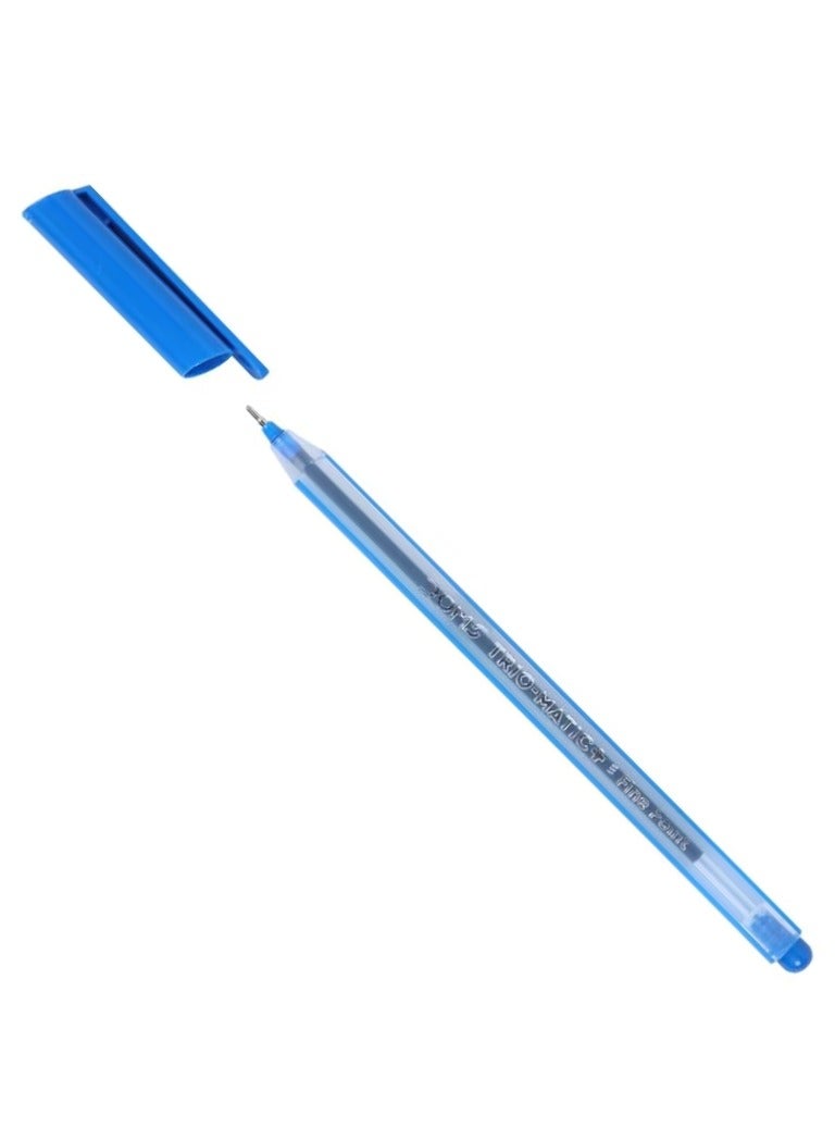 DOMS قلم حبر جاف ثلاثي الأبعاد 25 قطعة حبر أزرق - Image 3