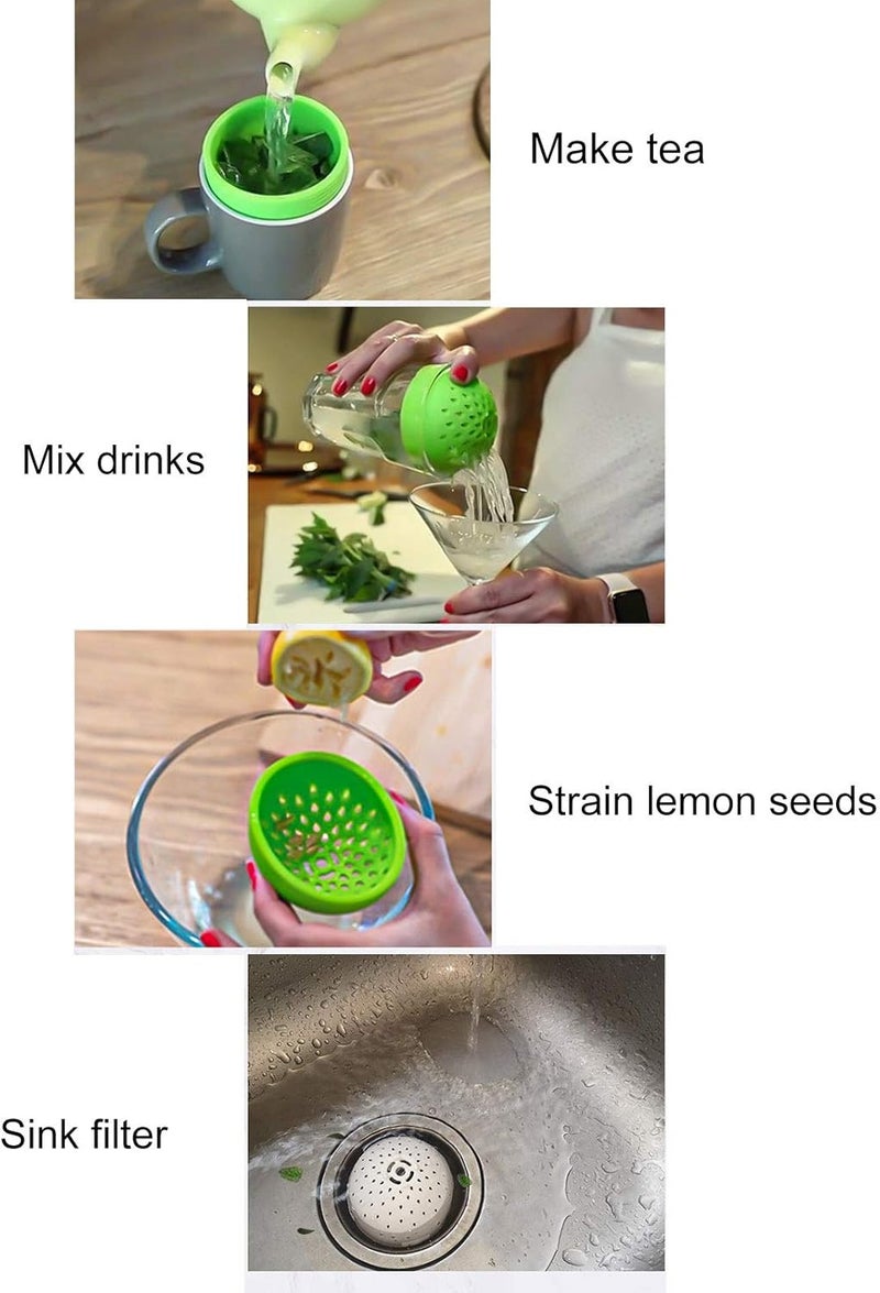 klarako Can Strainer Mini Colander, 3 Piece Small Silicone Can Filter Drain Cover Portable Multipurpose Quick Draining Drainer Strainer Kitchen Gadget Hold Food - Image 2