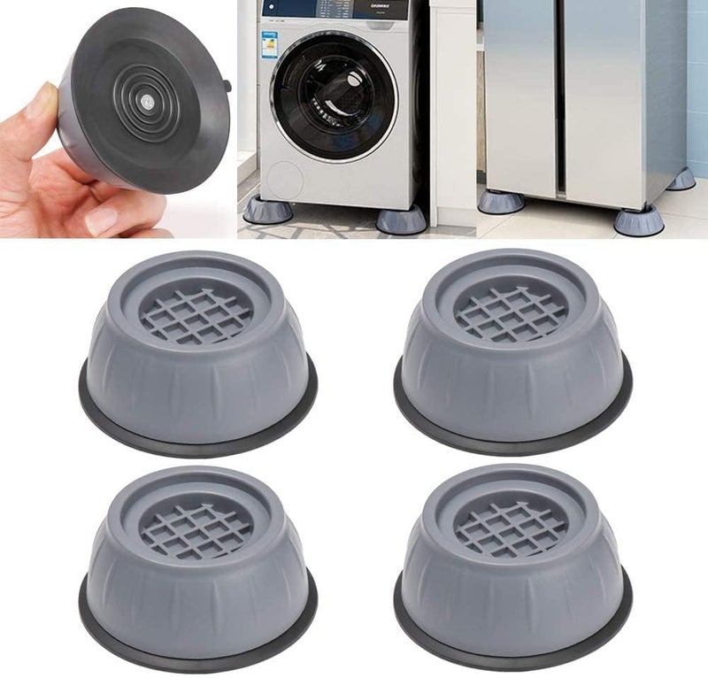 SHOWAY 4 Pcs Shock Noise Cancelling Washing Machine Support, Washer and Dryer Anti-Vibration Pads, Slip Anti Vibration and Noise Reducing Rubber Washing Machine Feet Pads - Image 5