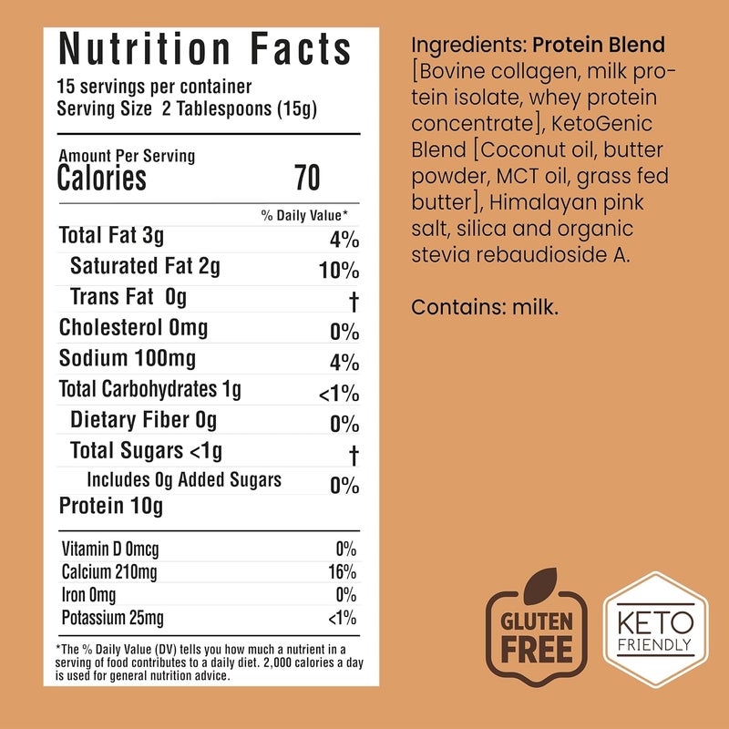 Rapid Fire Protein Creamer Hazelnut Flavor Keto Friendly 10g of Protein with Vitamins and Minerals 15 Servings May Boost Metabolism and Increase Energy Multi 794 Ounce - Image 2