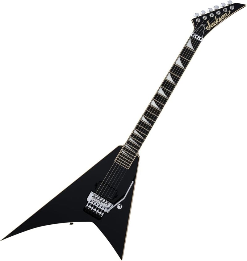 Jackson Pro Plus Series RR1A Rhoads Limitededition Electric Guitar  Gloss Black Aged White Binding - Image 1