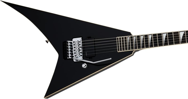 Jackson Pro Plus Series RR1A Rhoads Limitededition Electric Guitar  Gloss Black Aged White Binding - Image 5