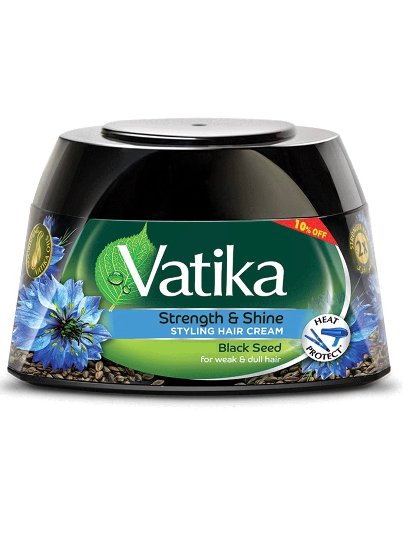 Vatika Naturals Strength &Shine Styling Hair Cream Black Seed 190 ML