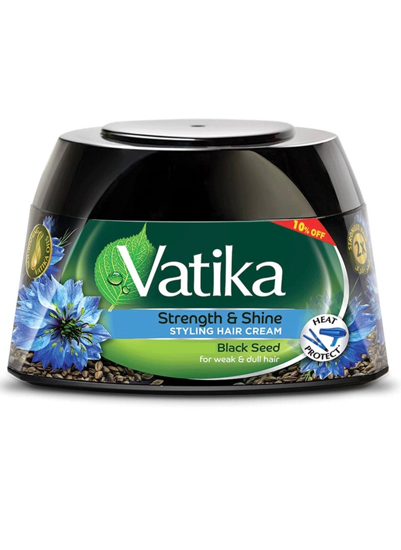 VATIKA Vatika Naturals Strength &Shine Styling Hair Cream Black Seed 190 ML  - Image 1