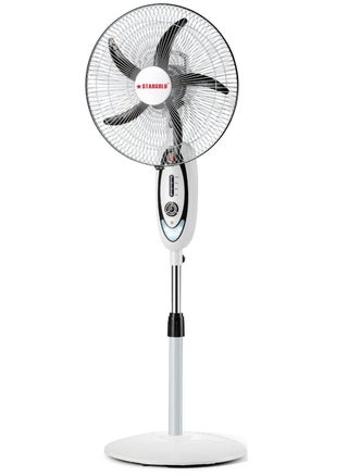 16 Inch Pedestal Stand Fan 3D Oscillation Directions 5 Speed Levels and Adjustable Height Rechargeable Fan 5 Leaf Blade With 7.5 Hours Timer Best For Home and Office  Black - pzsku/Z7FDFDE512FDA60C7CBD2Z/45/_/1721306552/23aeef14-6a72-4536-a46b-0f7adea17084