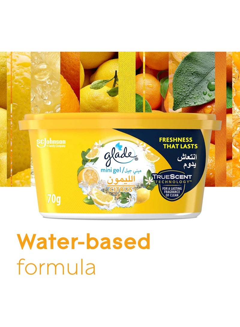 جليد معطر جو جل صغير برائحة الحمضيات للاستخدامات المتعددة ينعش أي غرفة 70 جرام - Image 2