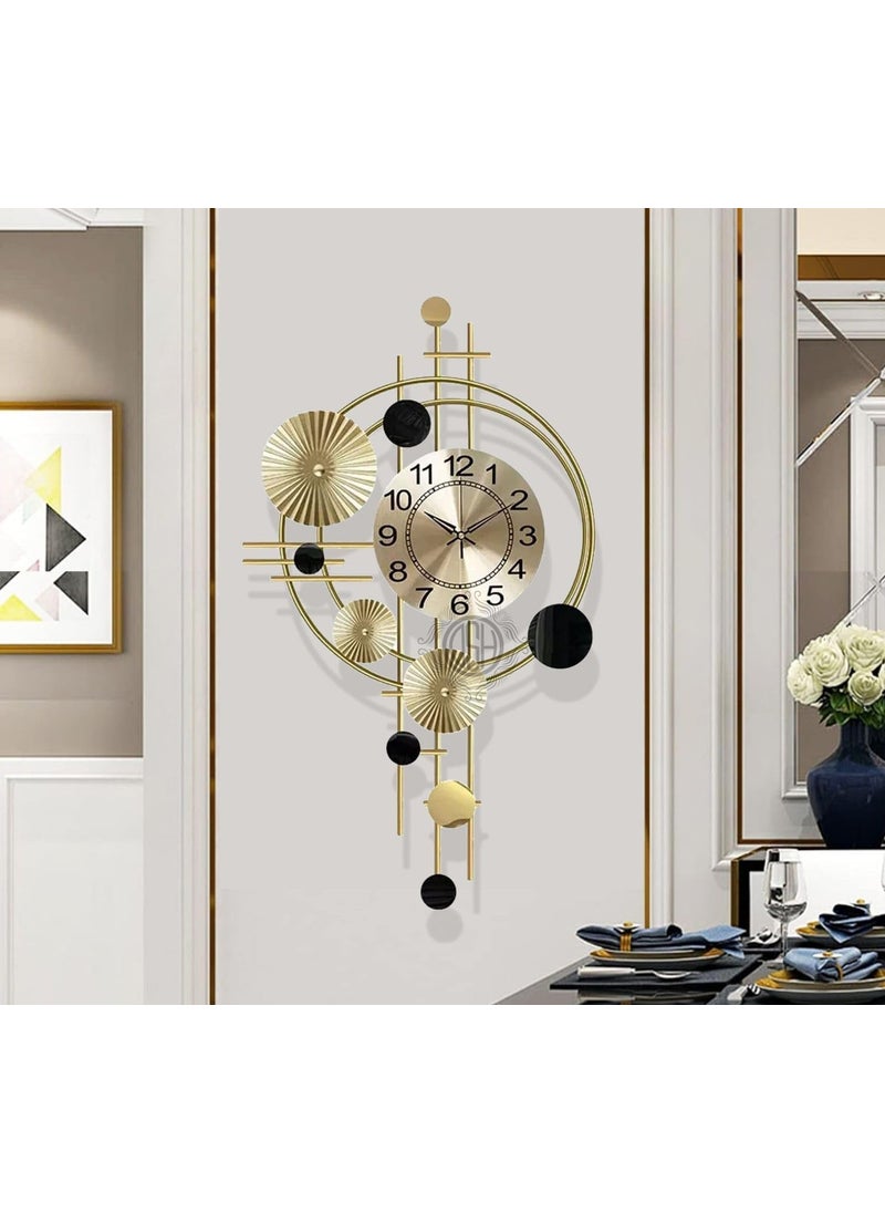 Generic - Multi-Colour Metal Analog Wall Clock, Living Room, Bedroom, Dining Hall, Office Decor - Image 1