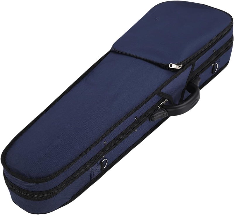 4/4 Violin Case Blue, Lightweight Oxford Cloth with Impact Resist, Protective Storage Box for Travel and Home Use - Ergonomic Design, Shock Absorbing Foam, Ideal for Classical - Image 4