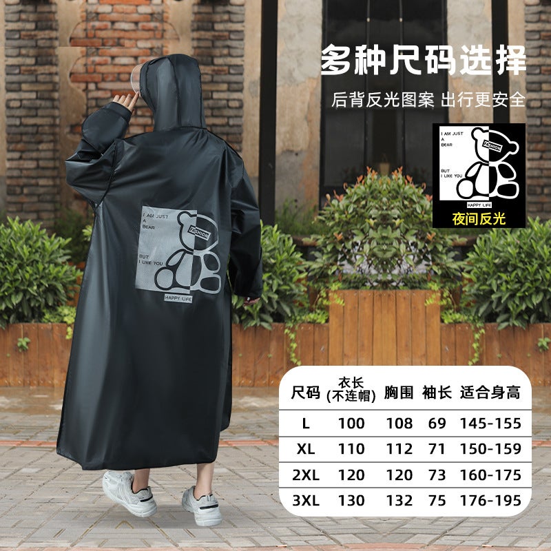 Raincoat New Electric Car Battery Bicycle Long Full-Body Anti-Rainstorm Women'S Riding Men'S Split Lightweight Poncho - Image 5