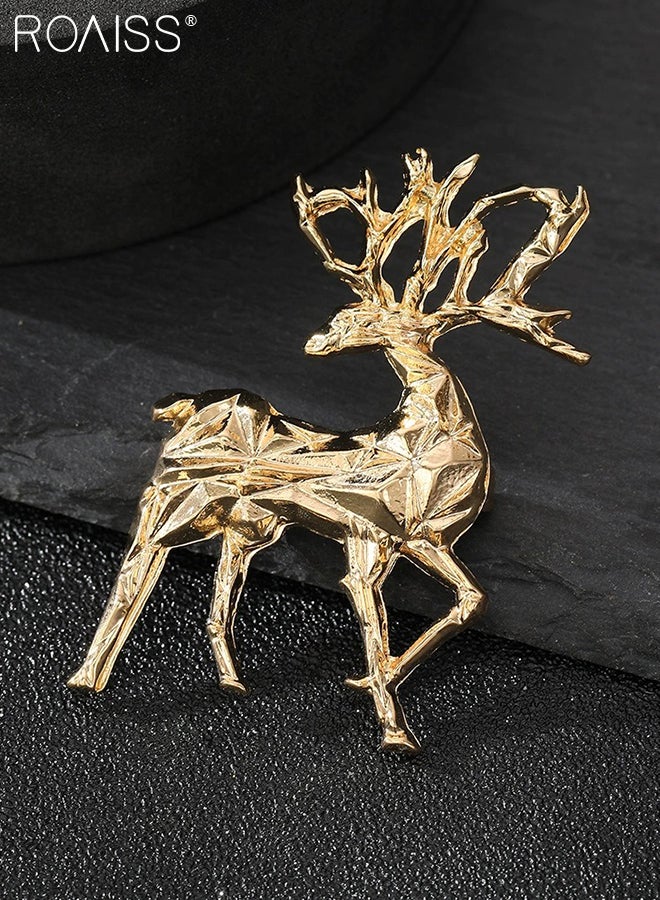 roaiss 3 Pcs Fashionable Brooches for Men Women Vintage Reindeer Brooch Red Airplane Lapel Pin Badge, Exquisite Sailboat Pin Coat Suit Wedding Gift Party Shirt Collar Accessories Brooch - Image 5
