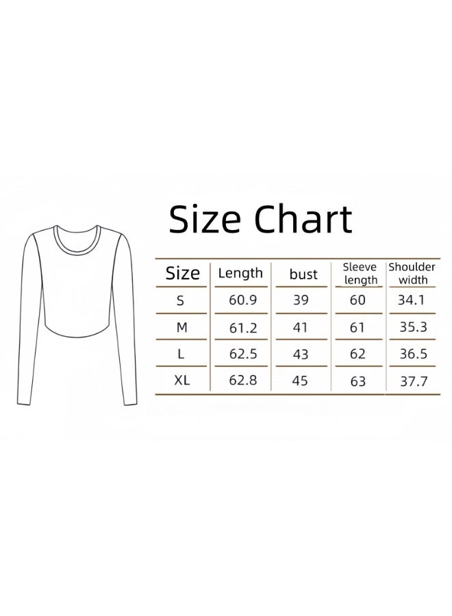 كوينج Womens Autumn Winter Sports Jacket Elastic Fitness Yoga Top DAW178 Beverage gray - Image 2