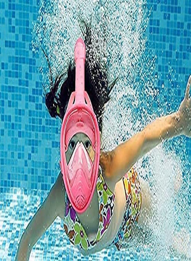 Matiko 180° Full Face Snorkel Mask with Panoramic View Anti-Fog, Anti-Leak with Adjustable Head Straps - See Larger Viewing Area Than Traditional Masks for Kids, Youth and Adult (F, L/XL) - Image 4