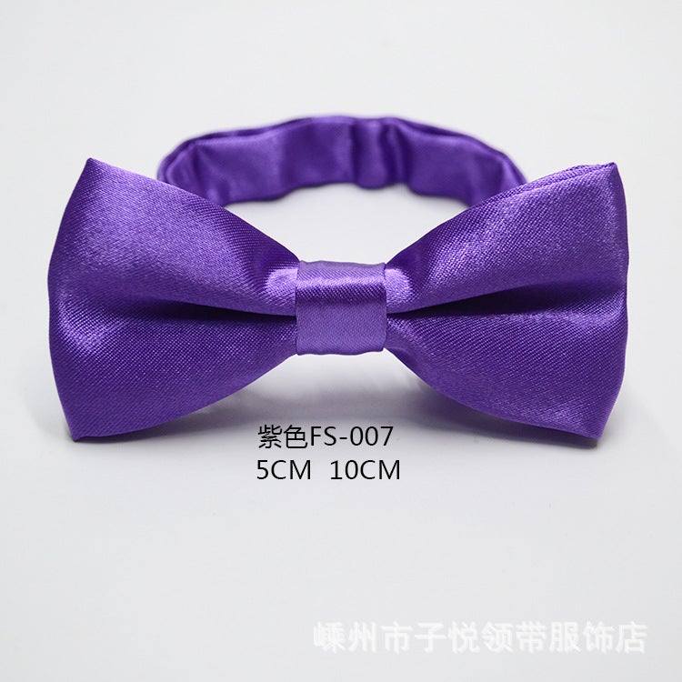 Loquat Candy Color Baby Performance Bowtie Purple