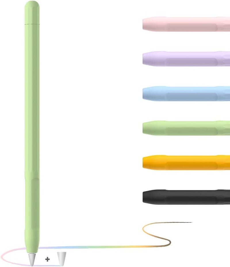 قبضة قلم Apple مع حامل وغطاء واقي للطرف لقلم iPad (الجيل الأول، أخضر) - Image 1