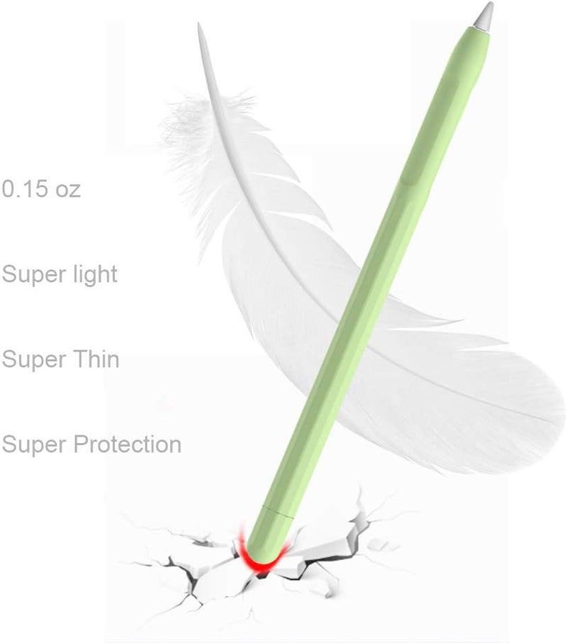 قبضة قلم Apple مع حامل وغطاء واقي للطرف لقلم iPad (الجيل الأول، أخضر) - Image 3