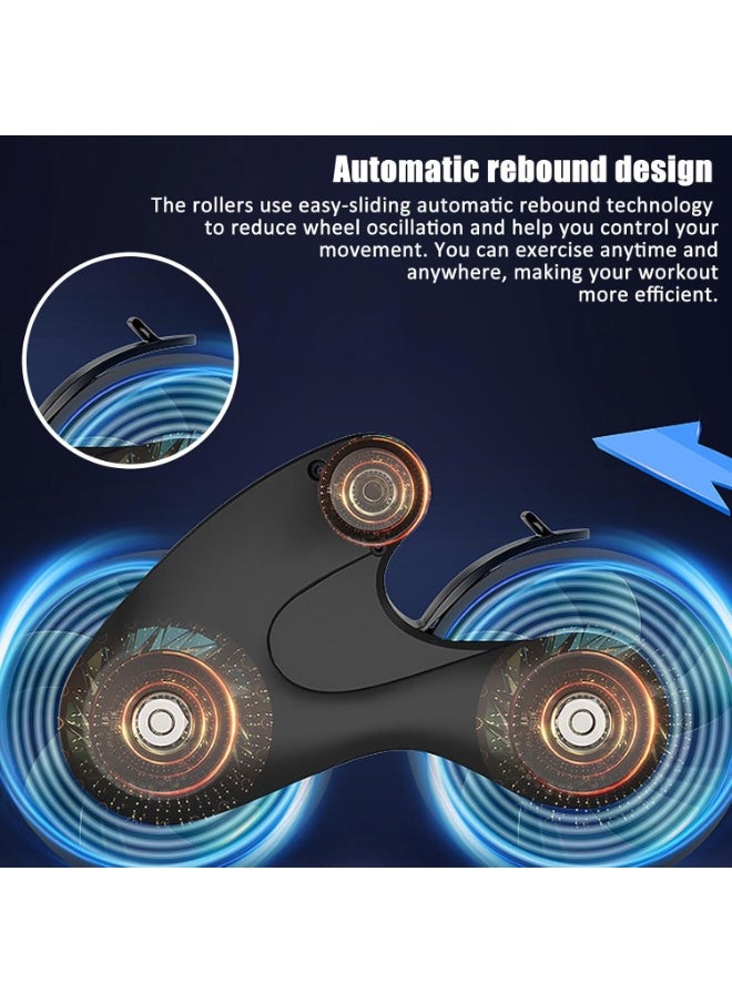 AIWANTO Double Wheel Round Abdominal Roller With Knee Mat, Bearing Structure, Household Abdominal Abs Exercise, Silo Silent Non-slip for Gym Red  - Image 5