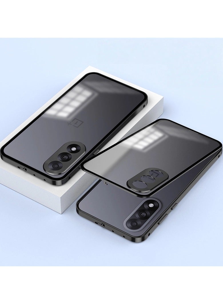 عام غطاء واقي متوافق مع OnePlus NORD 5 - تصميم معدني يثبت من جانب واحد مضاد للصدمات - فتحات دقيقة تغطي العدسات بالكامل للحماية الشاملة - Image 1