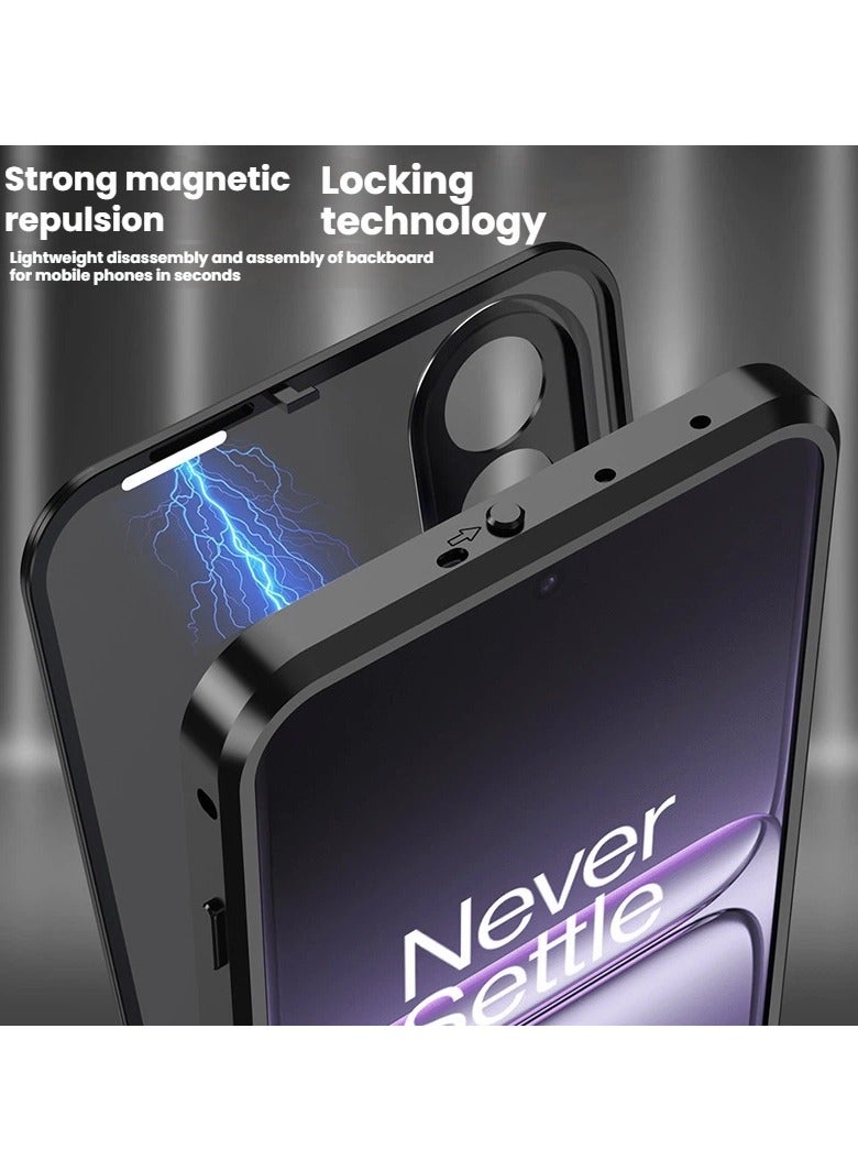 عام غطاء واقي متوافق مع OnePlus NORD 5 - تصميم معدني يثبت من جانب واحد مضاد للصدمات - فتحات دقيقة تغطي العدسات بالكامل للحماية الشاملة - Image 4