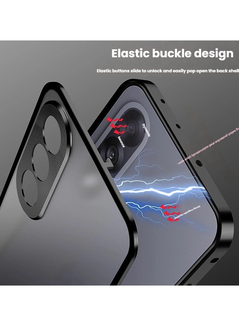 عام غطاء واقي متوافق مع OnePlus NORD 5 - تصميم معدني يثبت من جانب واحد مضاد للصدمات - فتحات دقيقة تغطي العدسات بالكامل للحماية الشاملة - Image 2